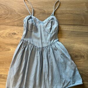 American Eagle Outfitters Light Blue/ Jean Spaghetti Strap dress XS
